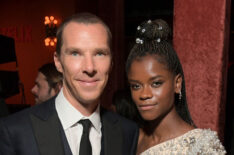 Benedict Cumberbatch and Letitia Wright attend the 2018 Netflix Primetime Emmys After Party