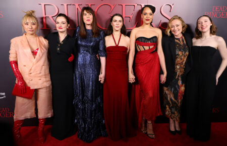 Poppy Liu, Emily Meade, Alice Birch, Rachel Weisz, Britne Oldford, Jennifer Ehle and Kitty Hawthorne of 'Dead Ringers'