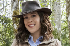 Erin Krakow riding a horse in 'A Summer Romance'