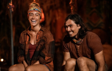 Dee Valladares and Austin Li Coon in the 'Survivor' Season 45 finale