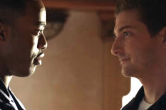 Titus Makin Jr. as Jackson West and Daniel Lissing as Sterling Freeman in 'The Rookie'
