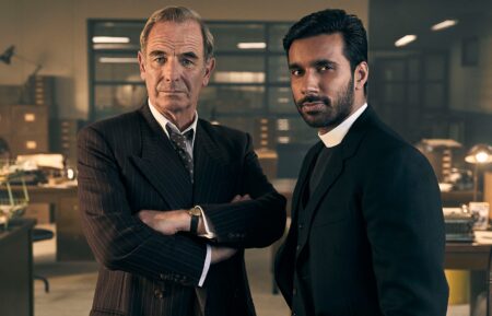 Robson Green and Rishi Nair for 'Grantchester' Season 10