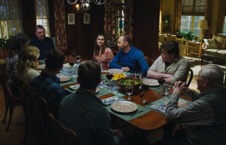 Jennifer Esposito, Stacy Keach, Dylan Walsh, Sami Gayle, Peter Hermann and Tony Terraciano guest star. Pictured: Tom Selleck as Frank Reagan, Sami Gayle as Nicky Reagan-Boyle, Donnie Wahlberg as Danny Reagan, Andrew Terraciano as Sean Reagan, and Len Cariou as Henry Reagan in 'Blue Bloods'