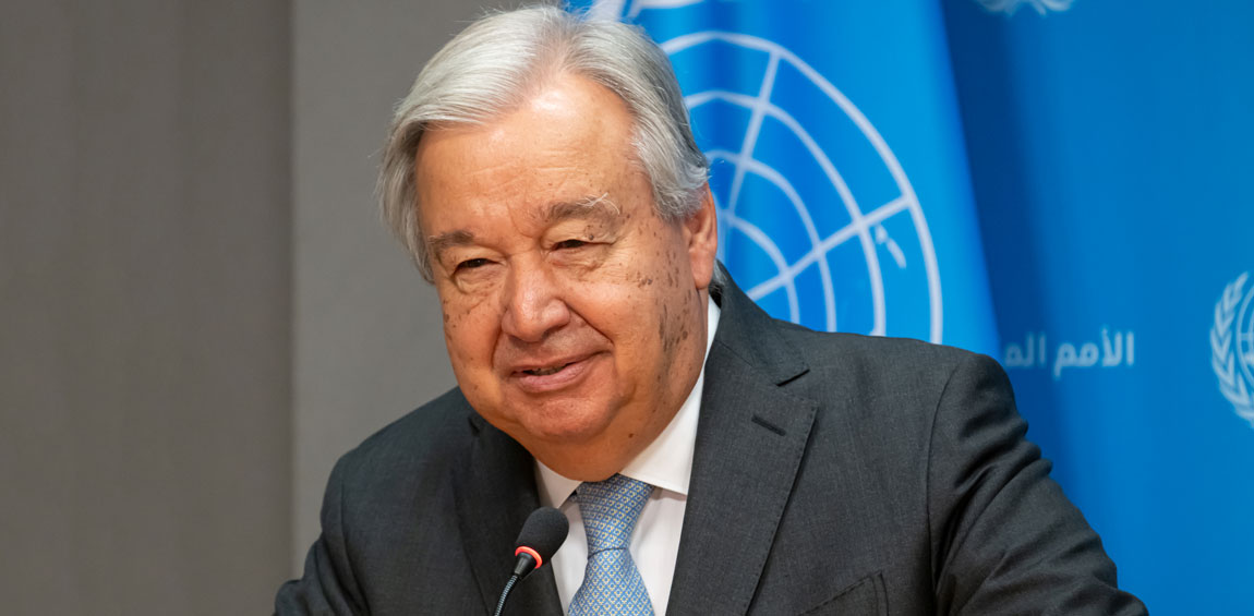 El Secretario General, António Guterres, ofrece una rueda de prensa sobre el calor extremo y el cambio climático.