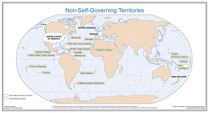 map of Non-Self-Governing Territories