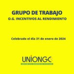 GRUPO DE TRABAJO INCENTIVOS AL RENDIMIENTO