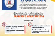 PREMIO A LA EXCELENCIA ACADÉMICA FRANCISCO MORAZÁN 2024