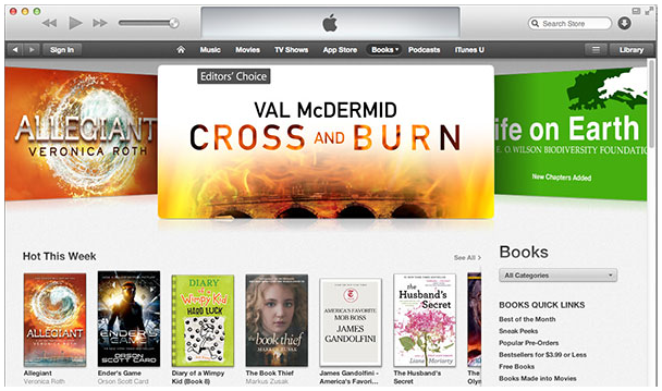 Cross and Burn on iBooks