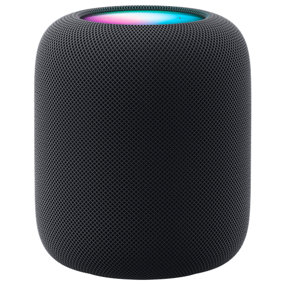 Front view of Apple HomePod.