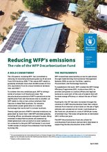 Reducing WFP’s emissions - The role of the WFP Decarbonization Fund