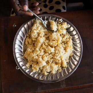 Homegrown School Feeding for refugees living in Chad. Photo credit: Joel Ekström