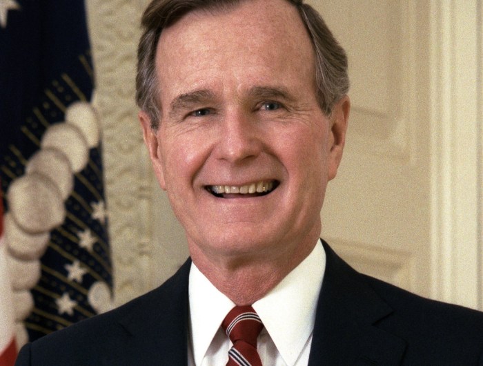 Portrait of George H. W. Bush, the 41st President of the United States