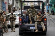 Special forces military police during a police operation in Rio de Janeiro, Brazil.