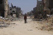 A Palestinian man in the Gaza Strip.