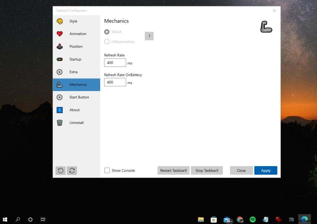 How to Use TaskbarX to Customize Your Windows Taskbar