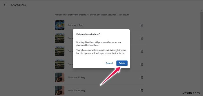 How to Turn Off Link Sharing in Google Photos