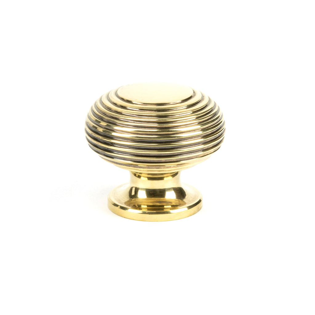 Aged Brass Beehive Cabinet Knob 40mm | From The Anvil-Cabinet Knobs-Yester Home