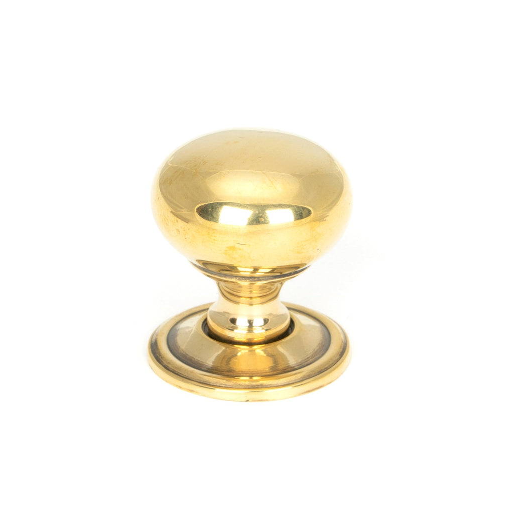 Aged Brass Mushroom Cabinet Knob 32mm | From The Anvil-Cabinet Knobs-Yester Home