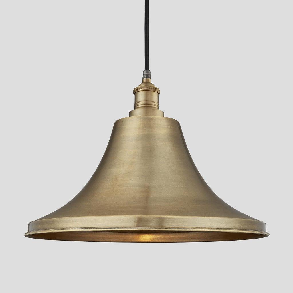 Brooklyn Outdoor & Bathroom Giant Bell Pendant – 20 Inch – Brass-Ceiling Lights-Yester Home