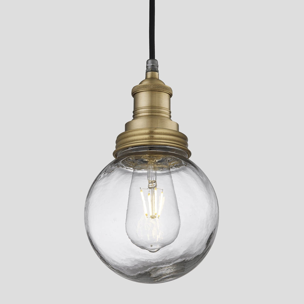 Brooklyn Outdoor & Bathroom Globe Pendant - Brass-Ceiling Lights-Yester Home