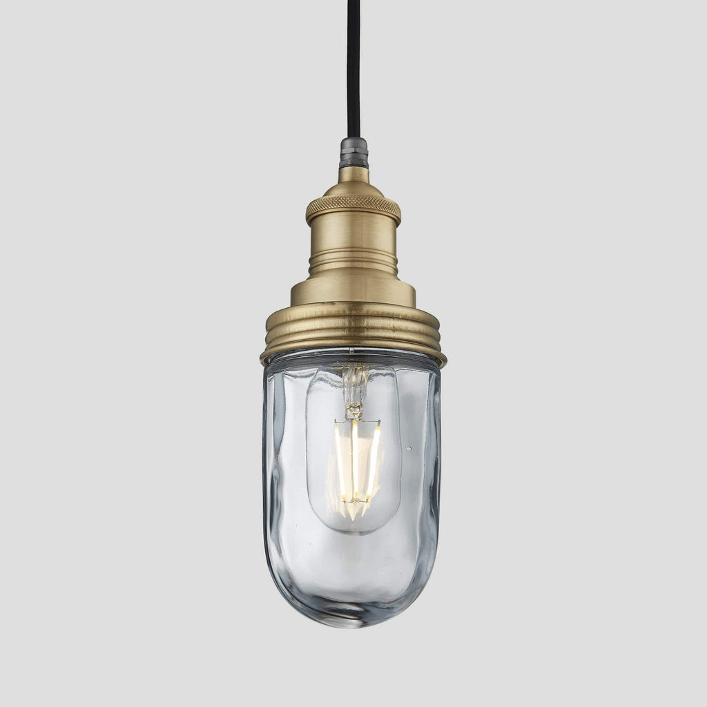 Brooklyn Outdoor & Bathroom Pendant - Brass-Ceiling Lights-Yester Home