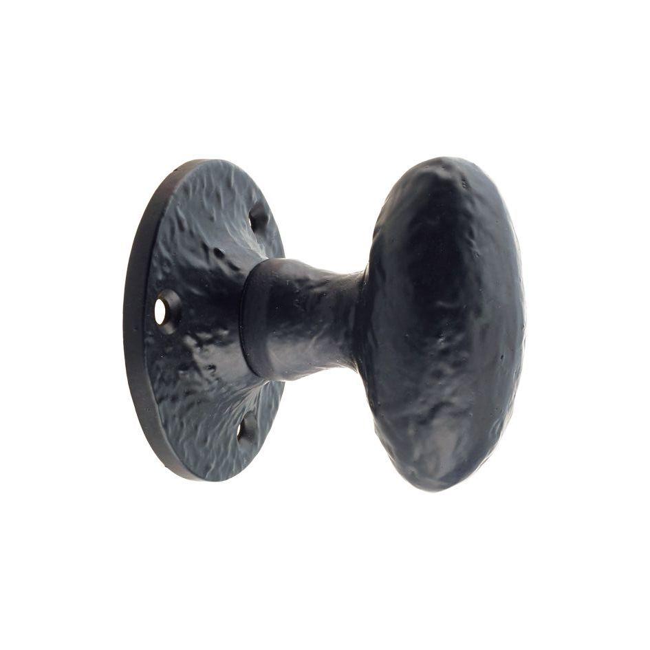 Cast Iron Oval Mortice / Rim Door Knob · 7129 ·-Door Knobs-Yester Home