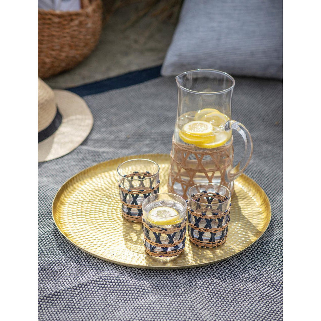 Charlton Hammered Tray | Brass Finish - Drinks & Barware - Garden Trading - Yester Home