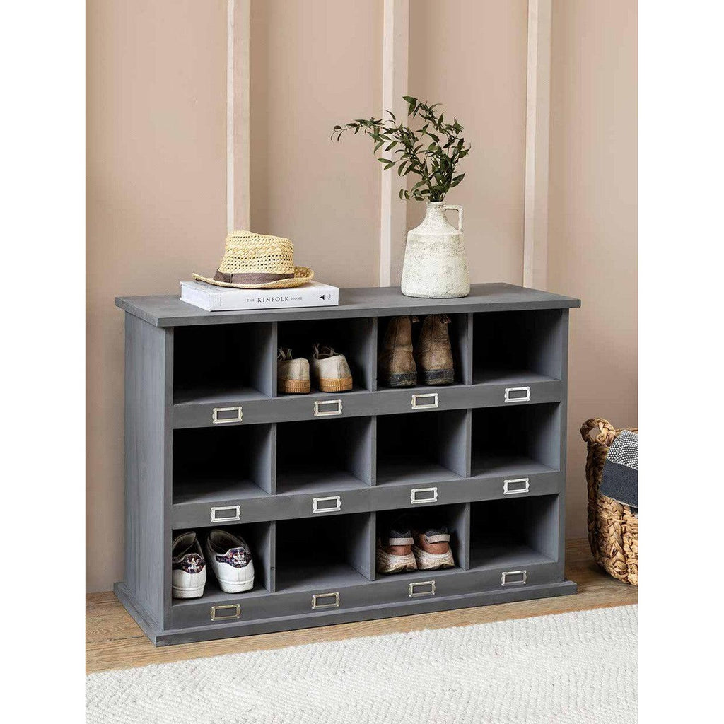 Chedworth 12 Shoe Locker | Charcoal - Shoe Storage - Garden Trading - Yester Home
