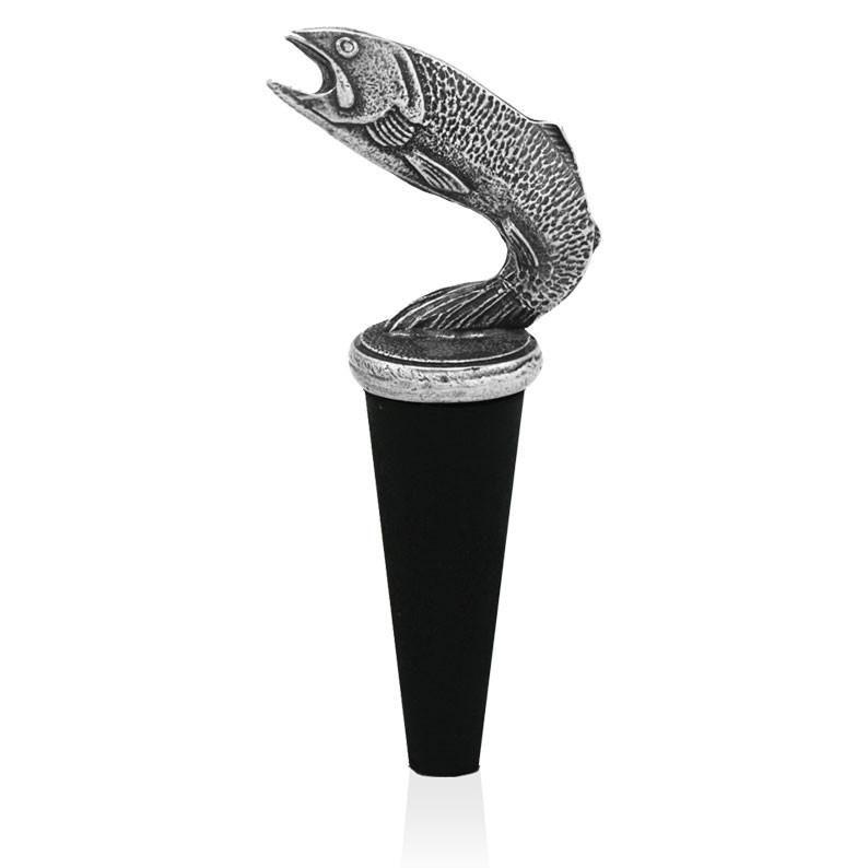 Fish Pewter Wine Bottle Stopper-Wine Bottle Stopper-Yester Home