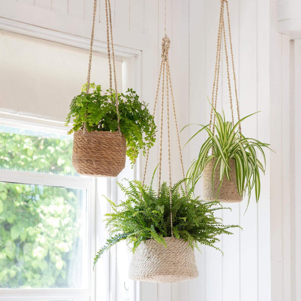 Hanging Jute Plant Pots-Plant Pots-Yester Home