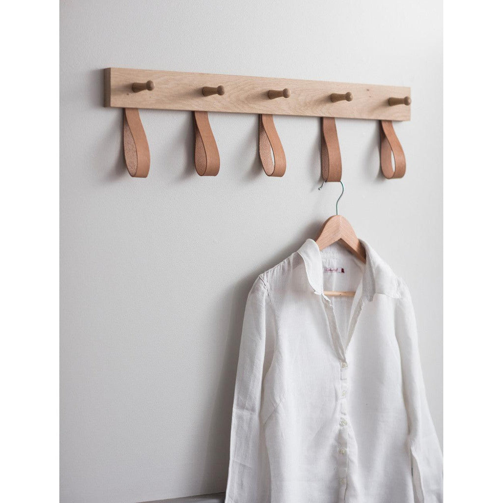 Kelston 5 Peg Rail | Natural - Coat Stands & Hooks - Garden Trading - Yester Home