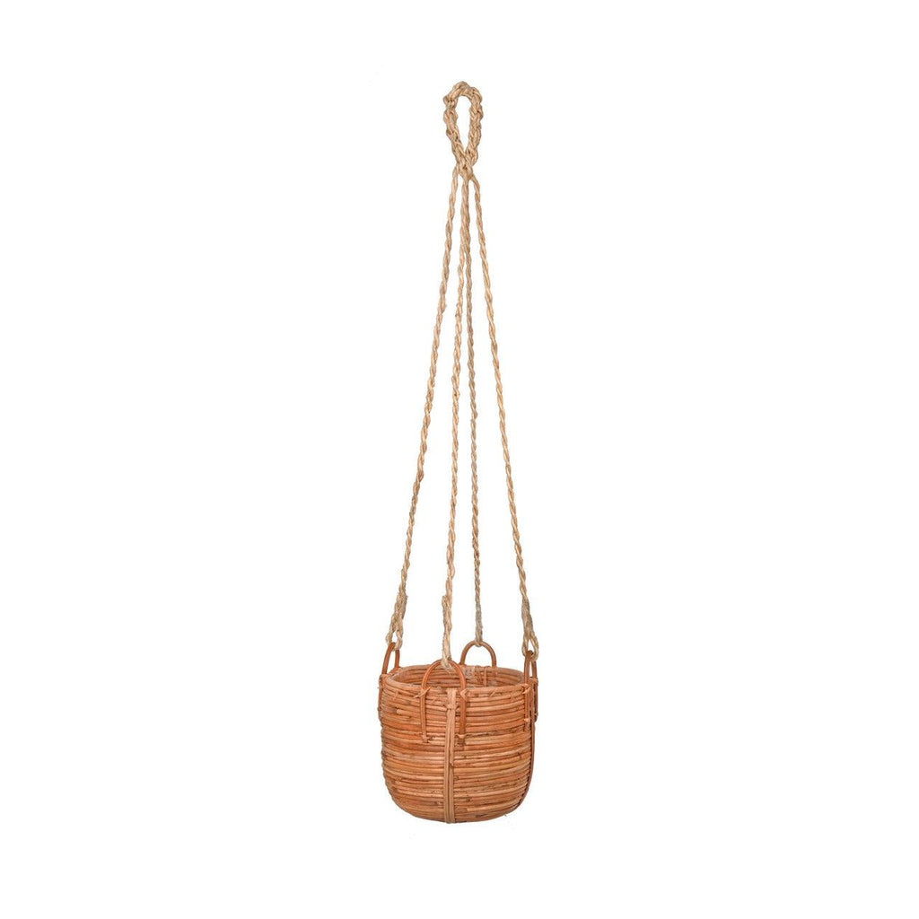 Mayfield Rattan Hanging Plant Pot-Plant Pots-Yester Home