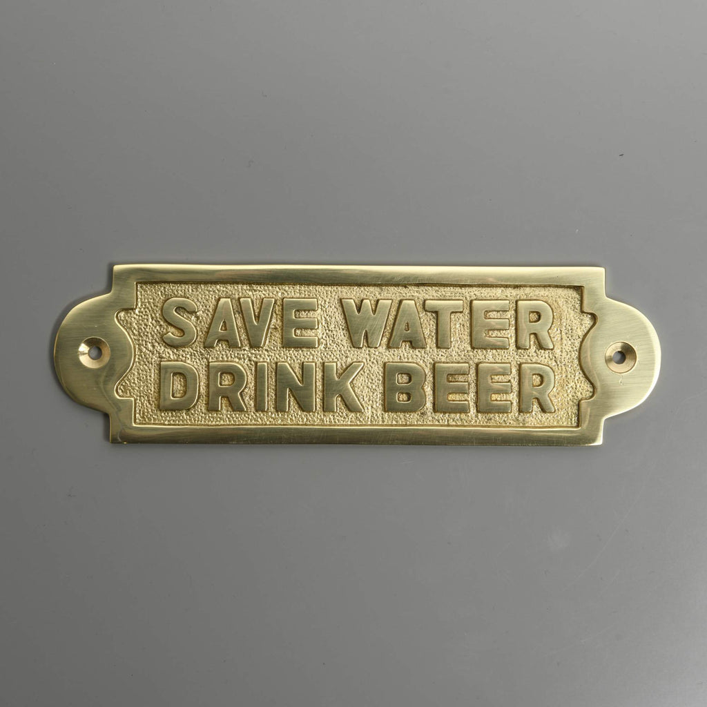 Save Water Drink Beer Sign-Humour Sign-Yester Home