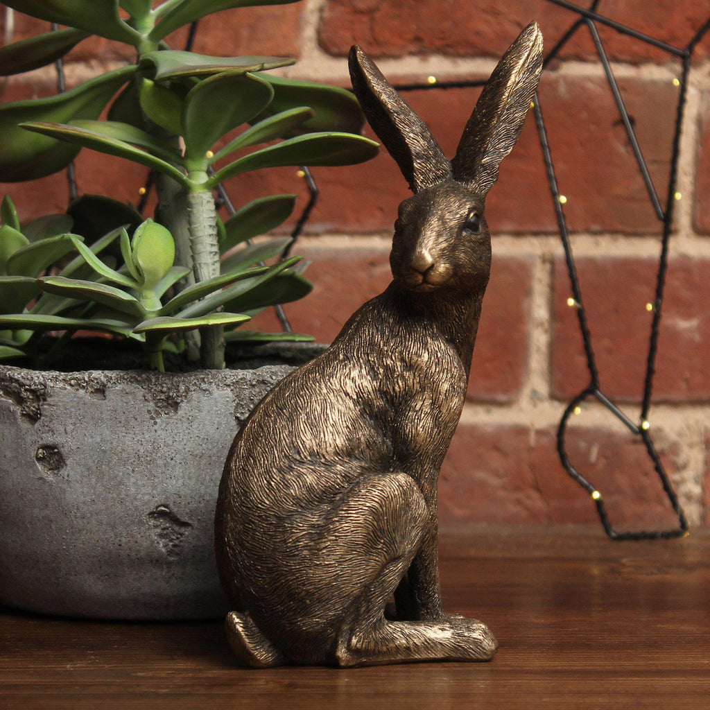 Sitting Golden Hare-Ornaments-Yester Home