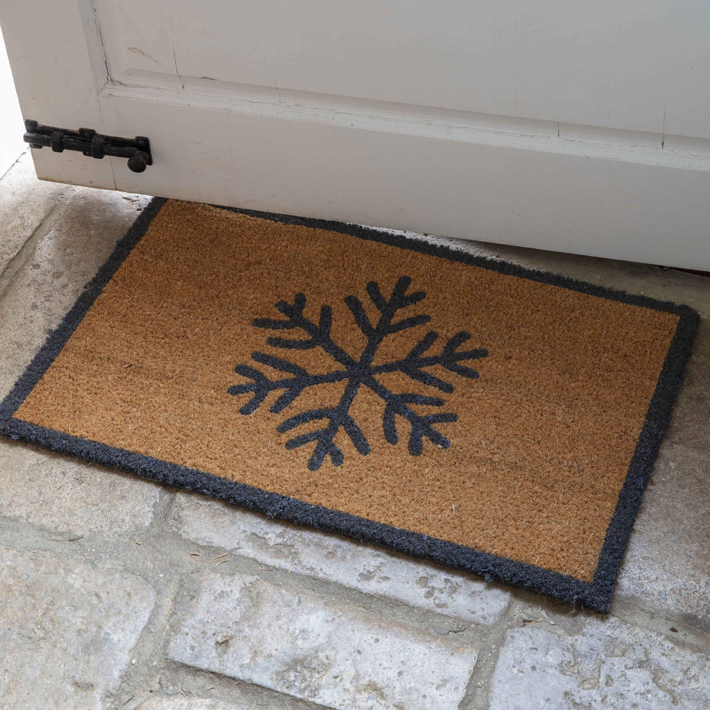 Snowflake Doormat-Doormats-Yester Home