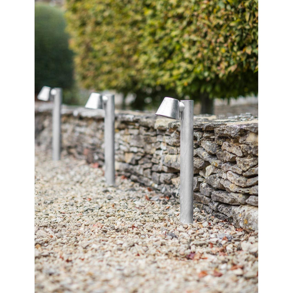 St Ives Mast Path Light - Galvanised Steel-Path Lights-Yester Home