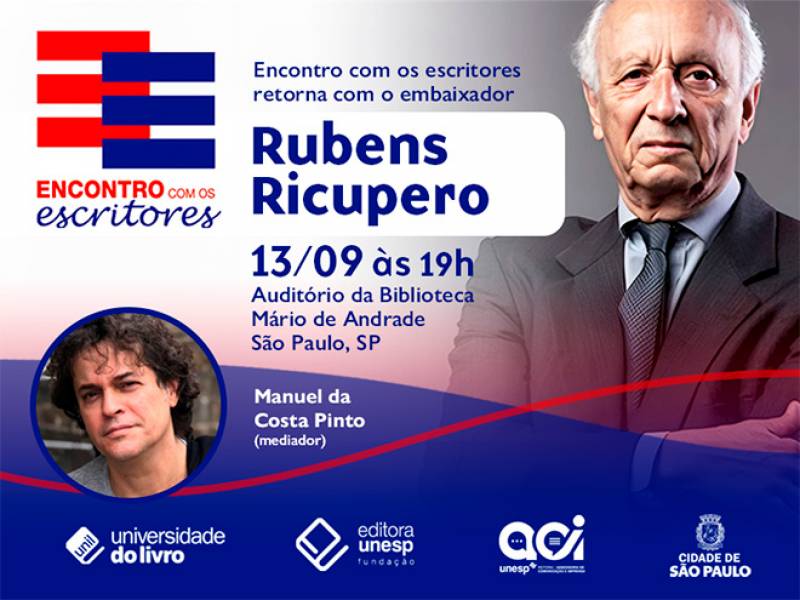 Imagem do Encontro com os Escritores com Rubens Ricupero