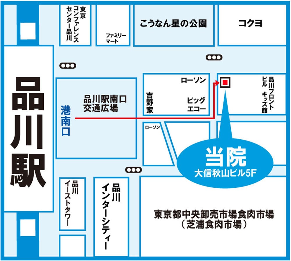 ゆうメンタルクリニック品川院 地図